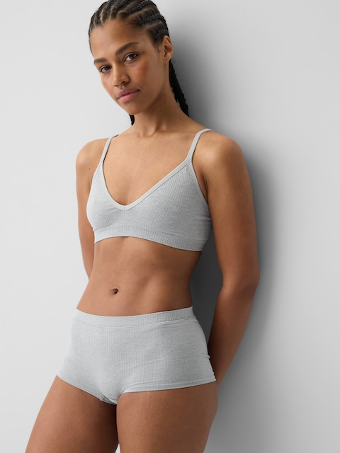 Seamless Rib Triangle Bralette