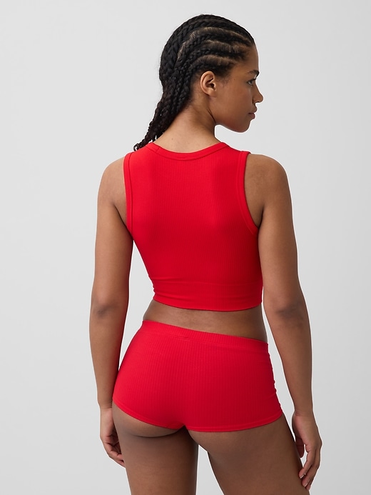 Image number 2 showing, Seamless Rib Crop Tank Top