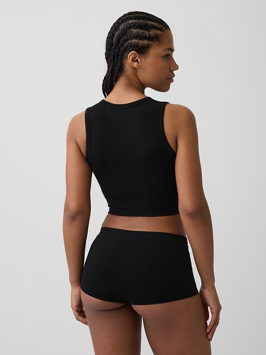 Image number 2 showing, Seamless Rib Crop Tank Top