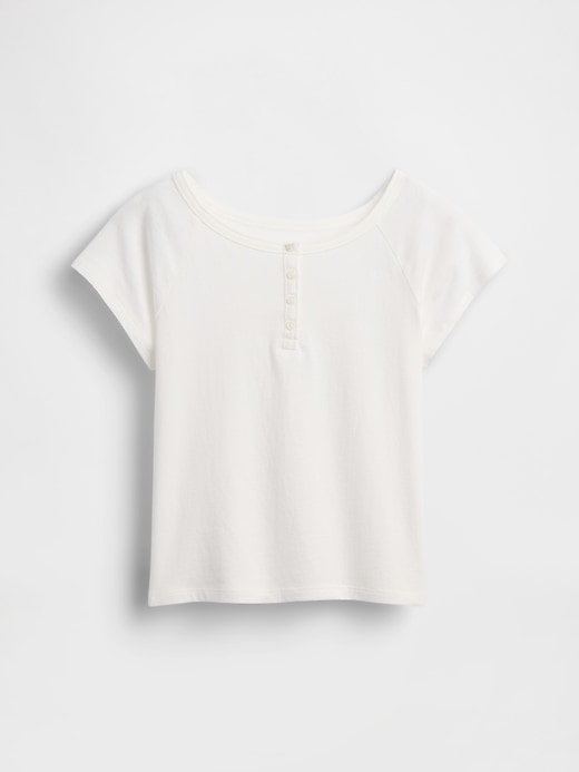 L'image numéro 2 présente T-shirt henley à manches raglan pour Enfant