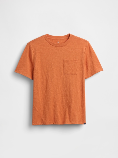 T-SHIRT À POCHE EN COTON BIOLOGIQUE POUR ENFANT