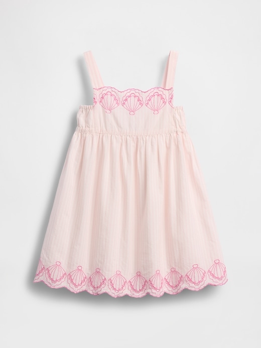 L'image numéro 2 présente Robe à broderie anglaise en forme de coquillages pour Toute-petite et Bébé