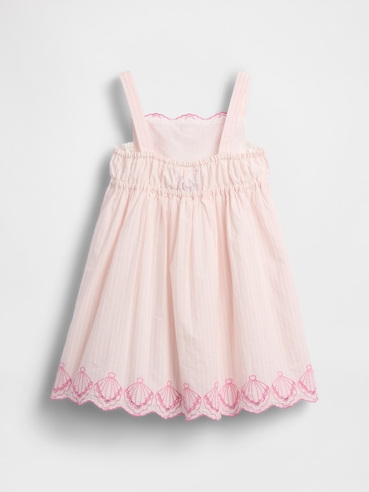 L'image numéro 3 présente Robe à broderie anglaise en forme de coquillages pour Toute-petite et Bébé