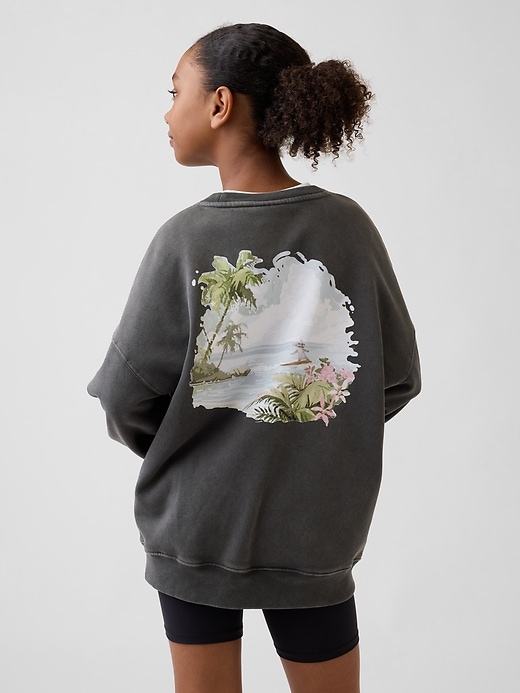 L'image numéro 3 présente Chandail en coton ouaté VintageDoux surdimensionné Gap × Disney pour Enfant