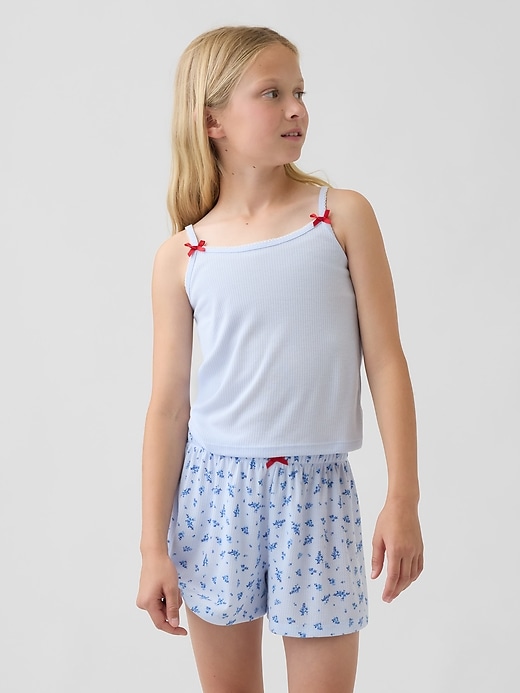 L'image numéro 1 présente Camisole de pyjama côtelée en matière recyclée pour Enfant