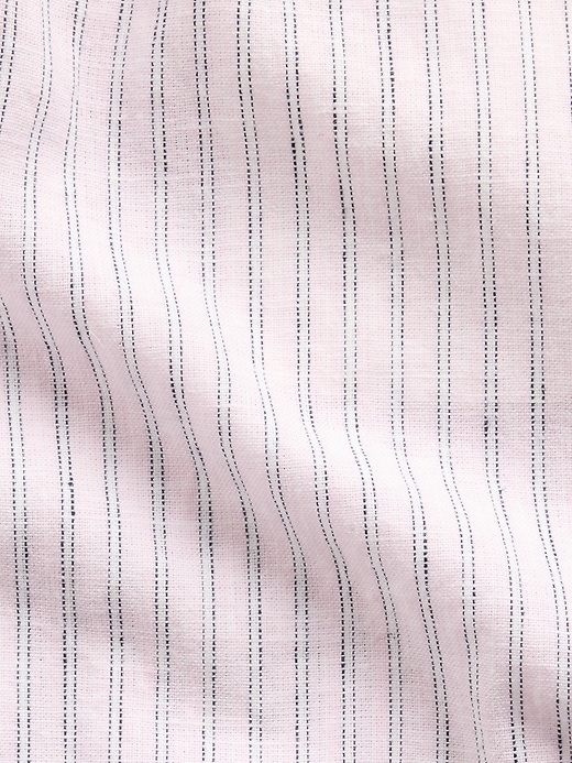 L'image numéro 5 présente Pantalon confort jambe large en lin et coton pour Enfant