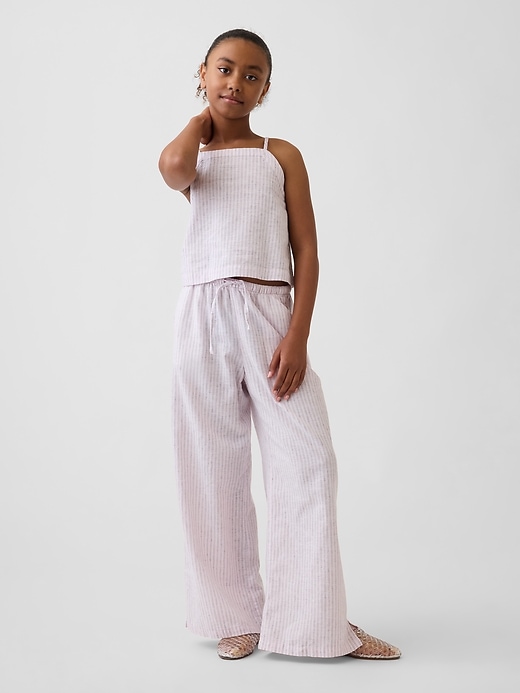 L'image numéro 4 présente Camisole en lin et coton pour Enfant