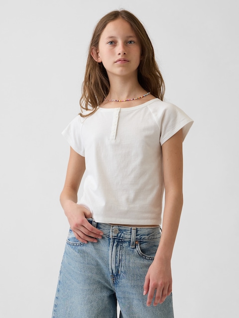 Kids Raglan Henley T-Shirt