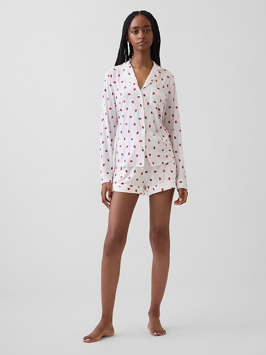 L'image numéro 2 présente Chemisier de pyjama en modal