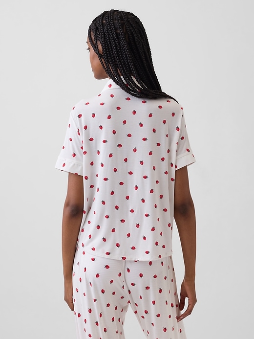 L'image numéro 3 présente Haut de pyjama en modal