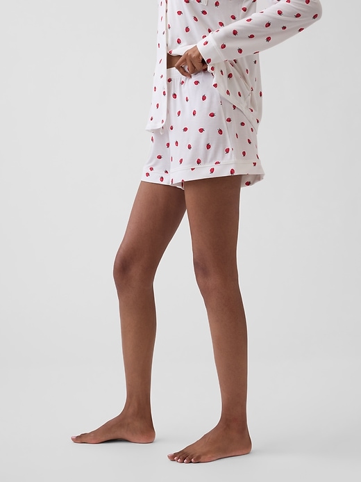 L'image numéro 3 présente Short de pyjama en modal