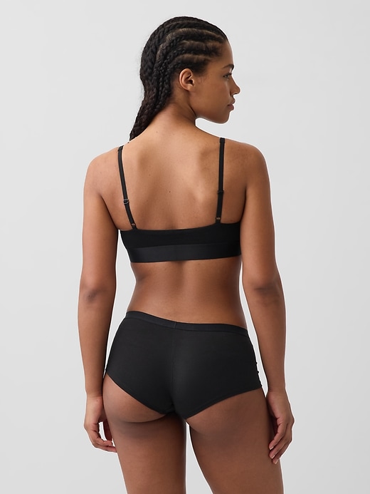 Image number 2 showing, Organic Stretch Cotton Logo Bralette