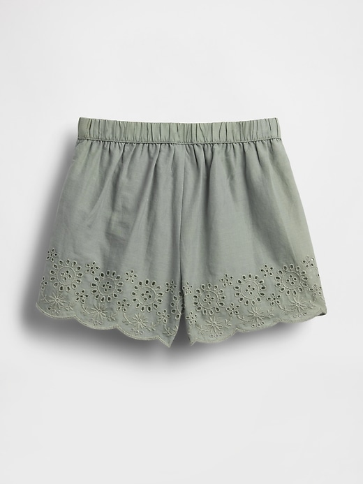 Image number 3 showing, Baby & Toddler Eyelet Hem Pull-On Shorts