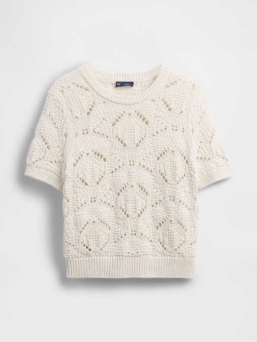 L'image numéro 5 présente Chandail en tricot crocheté 100 % coton