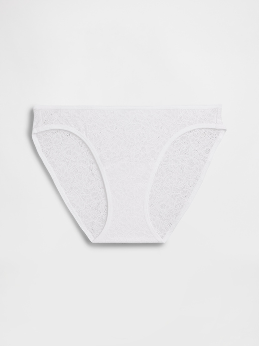 L'image numéro 4 présente Culotte bikini en dentelle