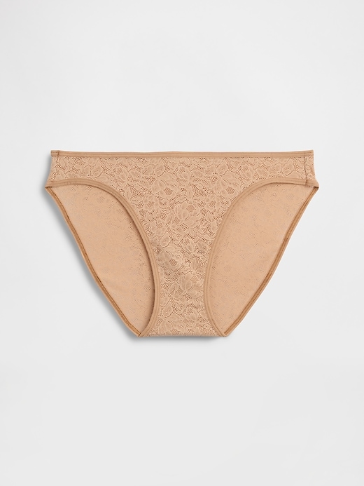 L'image numéro 4 présente Culotte bikini en dentelle