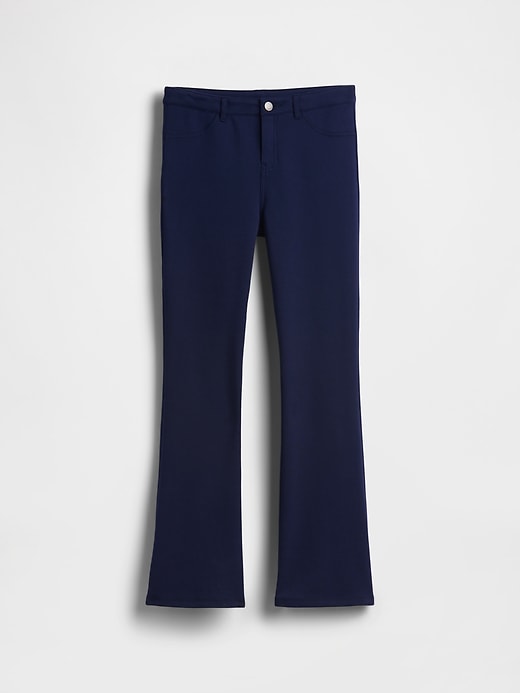 L'image numéro 2 présente Pantalon d’uniforme évasé en tricot point de Rome pour Enfant