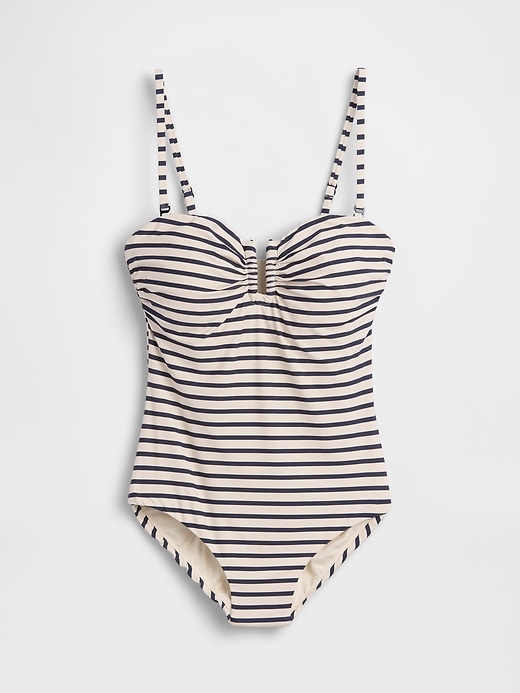 L'image numéro 3 présente Maillot de bain de style bandeau convertible