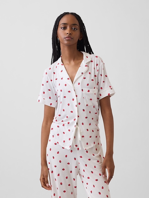L'image numéro 1 présente Haut de pyjama en modal