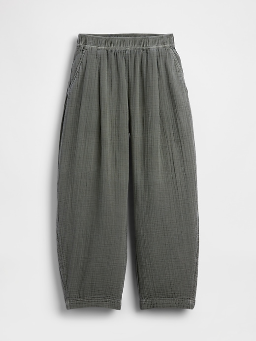 Image number 5 showing, Cotton Gauze Easy Barrel Pants