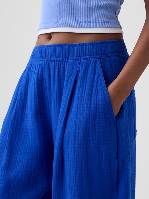 Image number 6 showing, Cotton Gauze Easy Barrel Pants