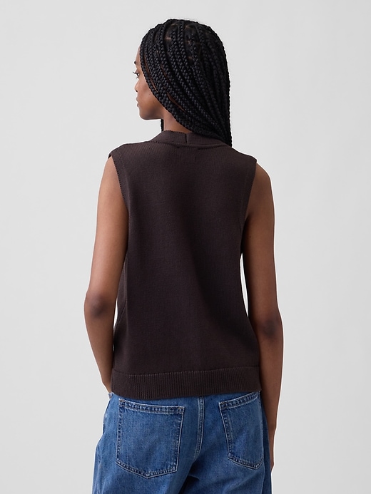 L'image numéro 3 présente Gilet à poche en tricot 100 % coton