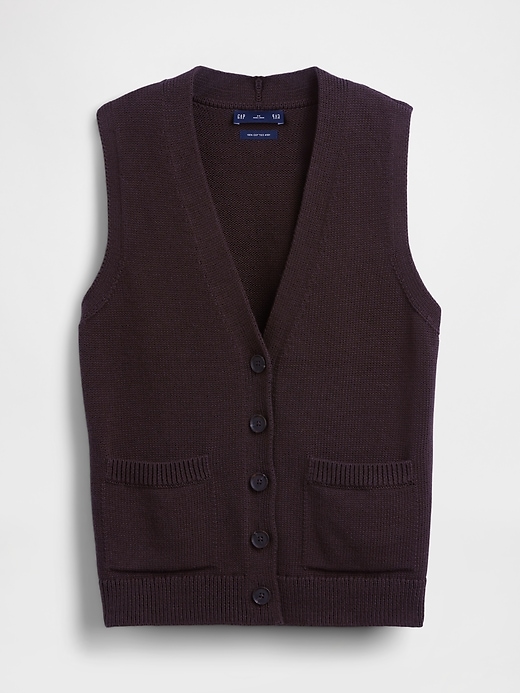 L'image numéro 5 présente Gilet à poche en tricot 100 % coton