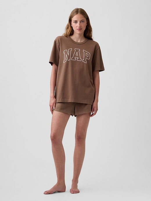L'image numéro 2 présente T-shirt surdimensionné à logo Nap