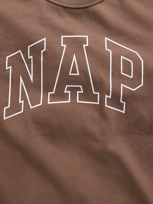 L'image numéro 4 présente T-shirt surdimensionné à logo Nap