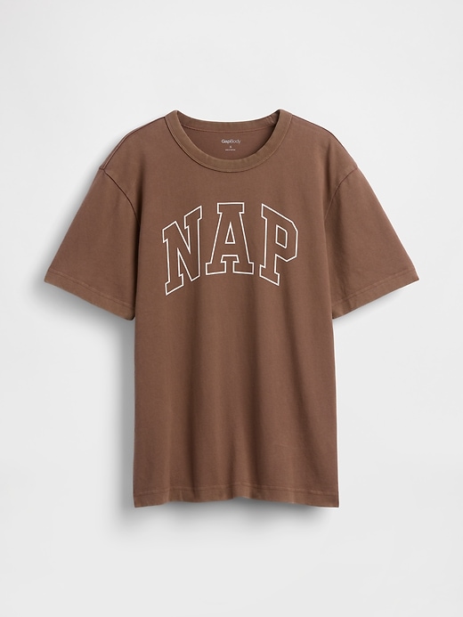 L'image numéro 6 présente T-shirt surdimensionné à logo Nap