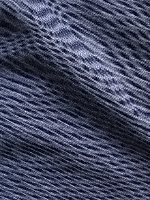 Image number 4 showing, French Terry Oversized V-Neck Sweatshirt