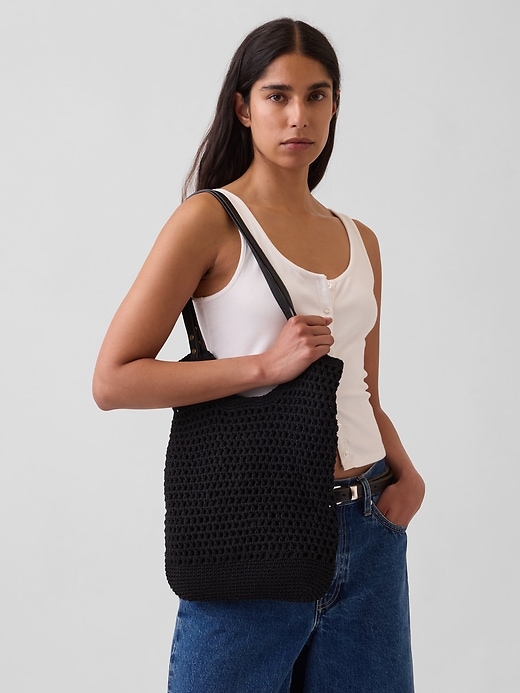 L'image numéro 2 présente Sac fourre-tout crocheté