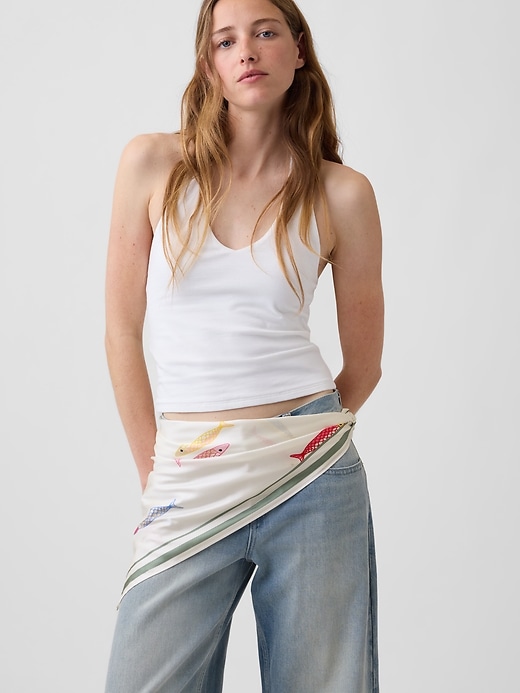 Image number 2 showing, Oversized Silk Bandana