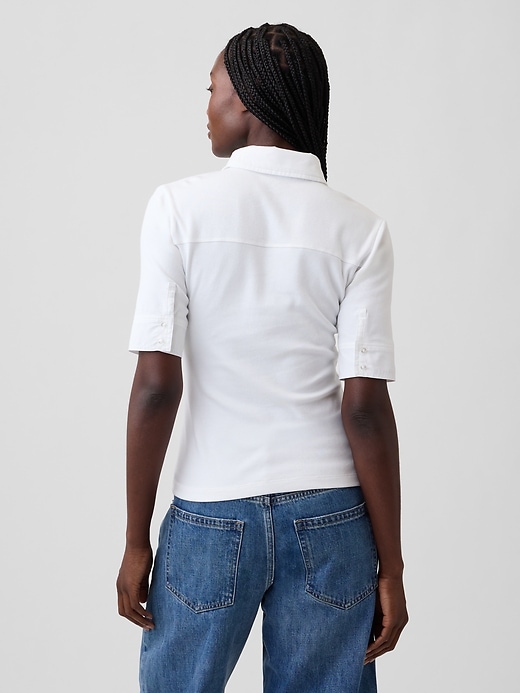 L'image numéro 3 présente T-shirt utilitaire moderne à manches au coude