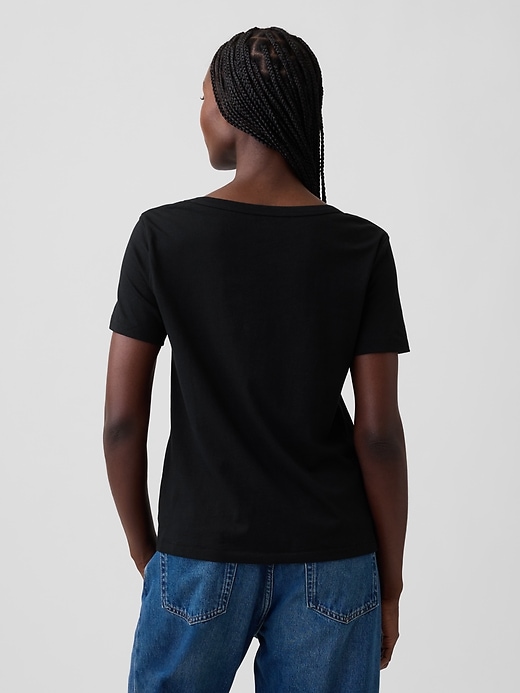 Image number 2 showing, Organic Cotton VintageSoft V-Neck T-Shirt