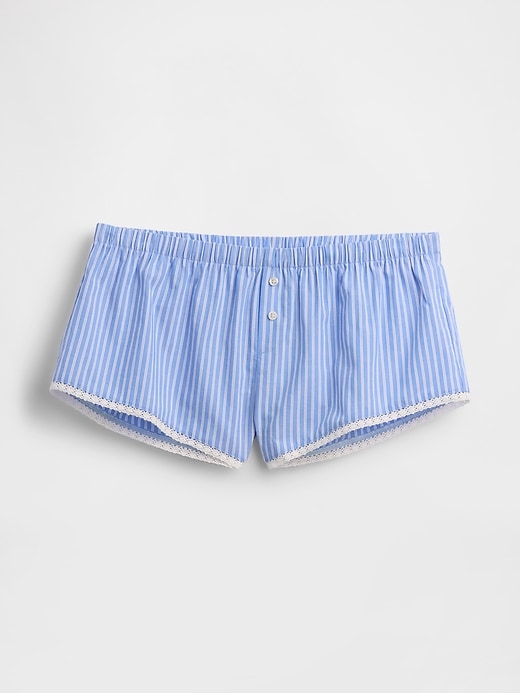 Image number 1 showing, Poplin Stripe Bloomer PJ Shorts