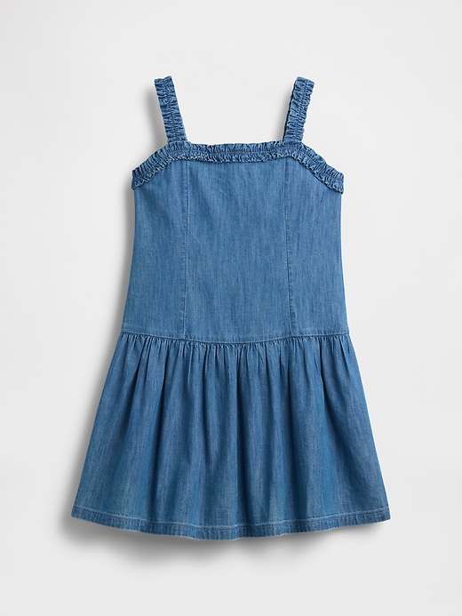 L'image numéro 2 présente Robe en denim à taille basse pour Enfant