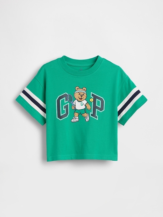 Image number 1 showing, Baby & Toddler Oversized Brannan Bear Varsity Graphic Logo T-Shirt