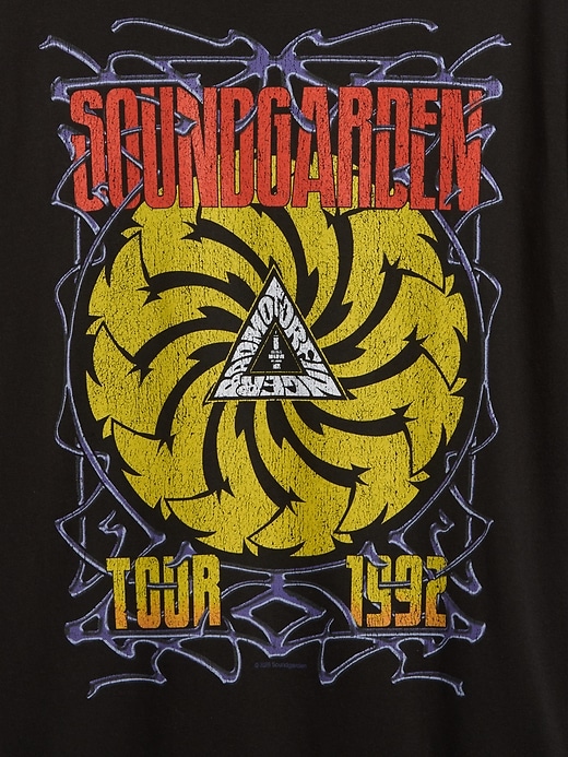 L'image numéro 4 présente T-shirt court épais à imprimé Soundgarden