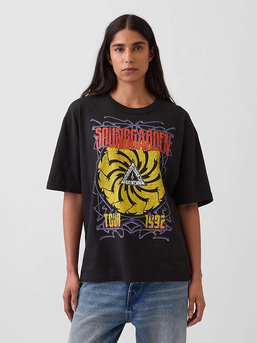 L'image numéro 5 présente T-shirt court épais à imprimé Soundgarden