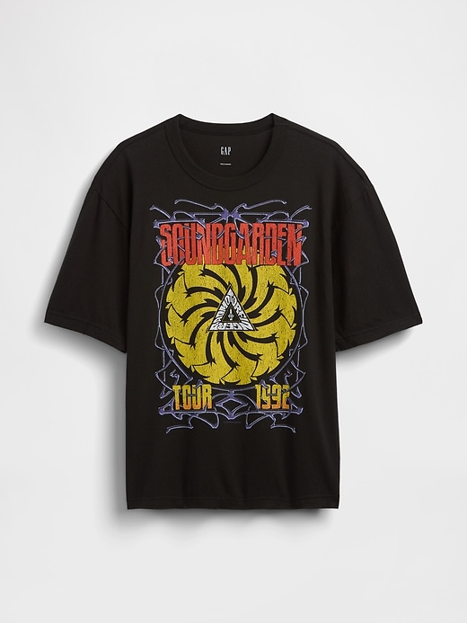 L'image numéro 7 présente T-shirt court épais à imprimé Soundgarden