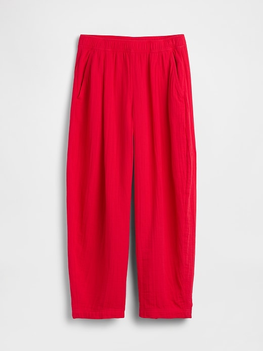 Image number 5 showing, Cotton Gauze Easy Barrel Pants