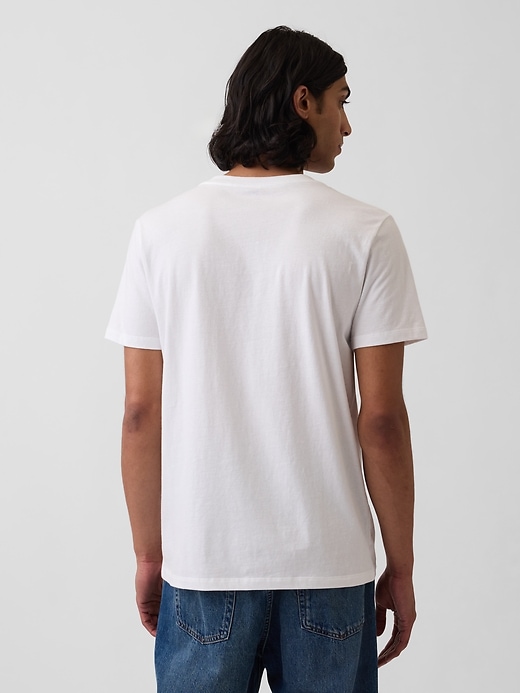 Image number 3 showing, Cotton Jersey V-Neck T-Shirt