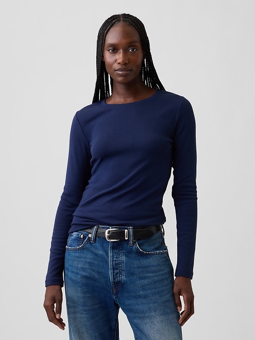L'image numéro 1 présente T-shirt ras du cou moderne