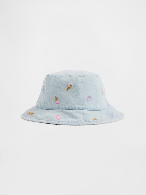 Baby & Toddler Embroidered Denim Bucket Hat