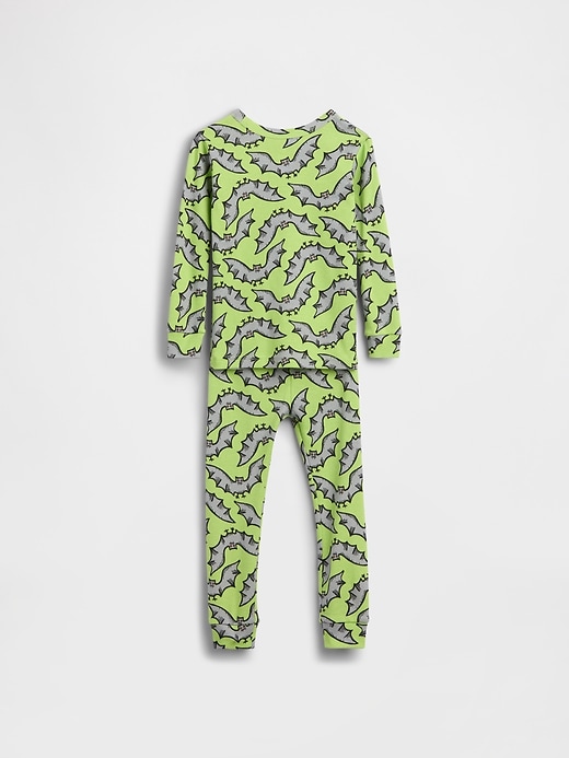 L'image numéro 2 présente Pyjama en coton biologique brossé à motif de chauve-souris pour Bébé et Tout-petit