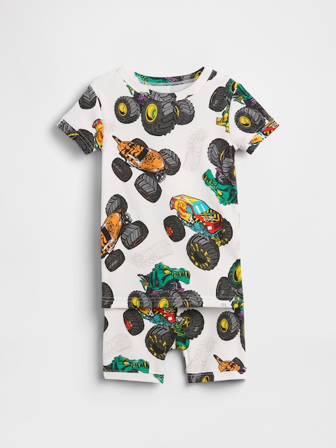 Kids & Baby Hot Wheels Organic Brushed Cotton PJ Short Set