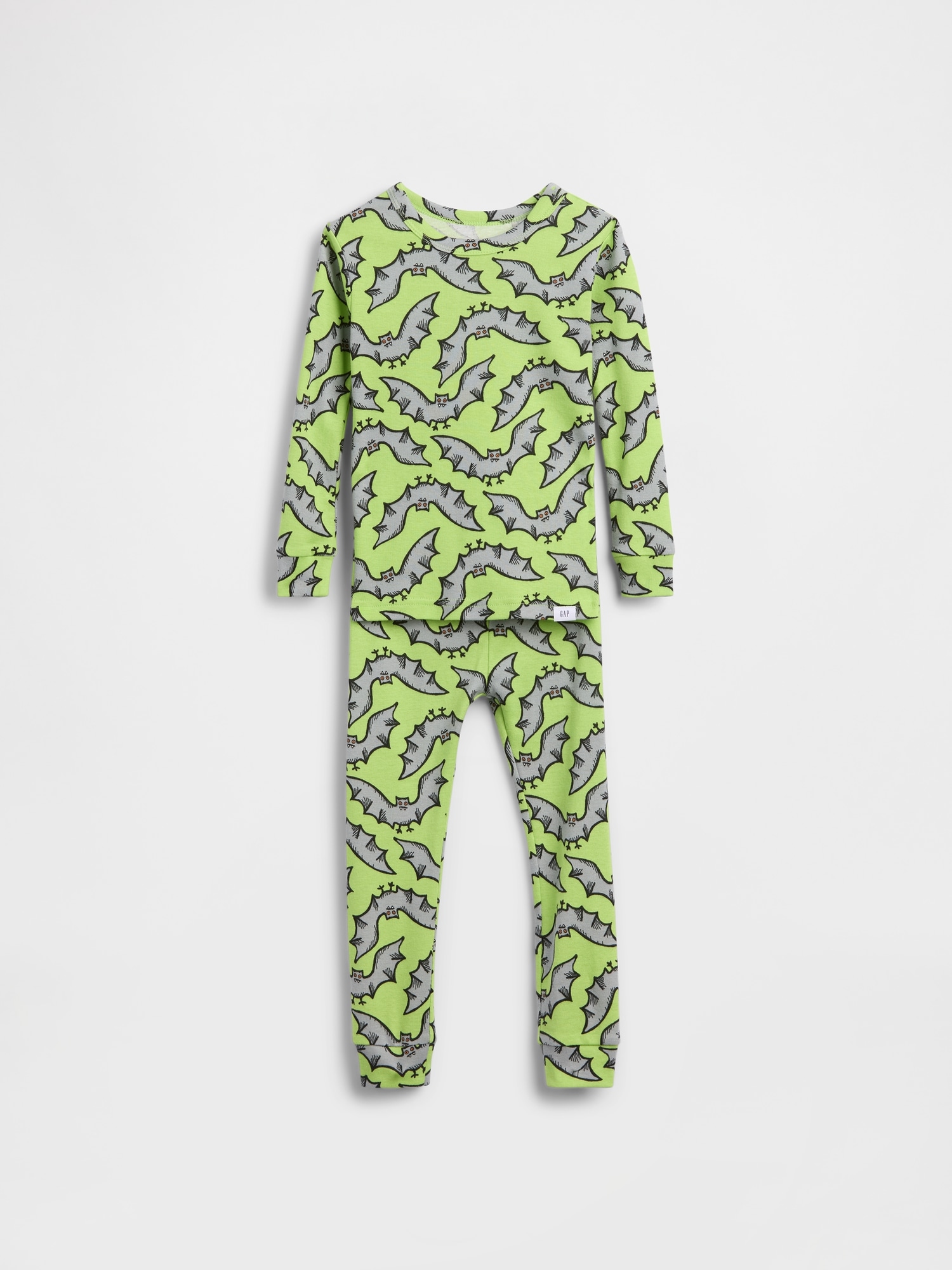 Pyjama en coton biologique brossé à motif de chauve-souris pour Bébé et Tout-petit