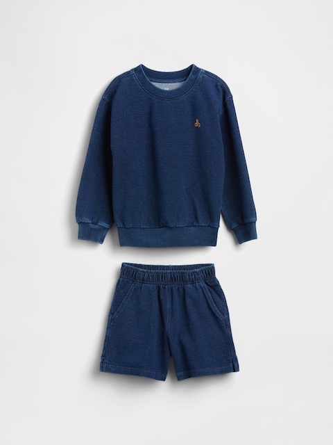 Baby & Toddler Indigo Terry Outfit Set
