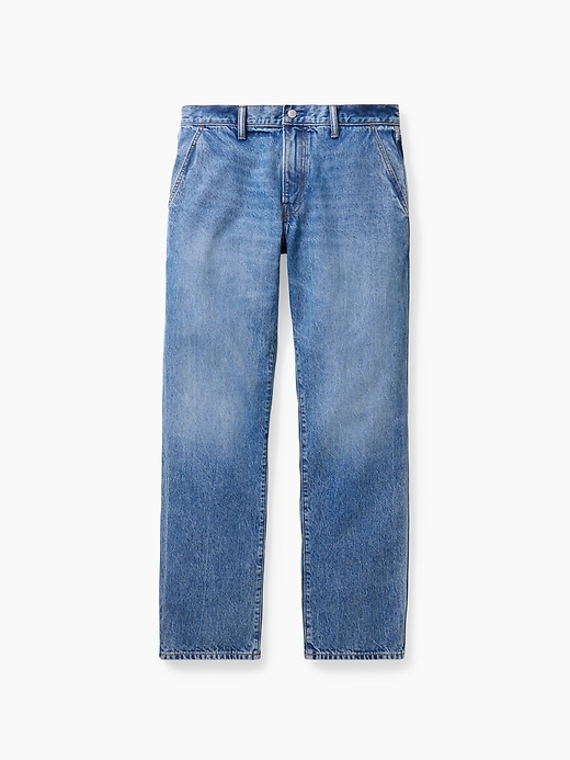 Image number 7 showing, Get Blue Relaxed Straight Trouser Jeans
